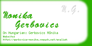 monika gerbovics business card