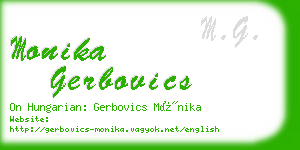 monika gerbovics business card